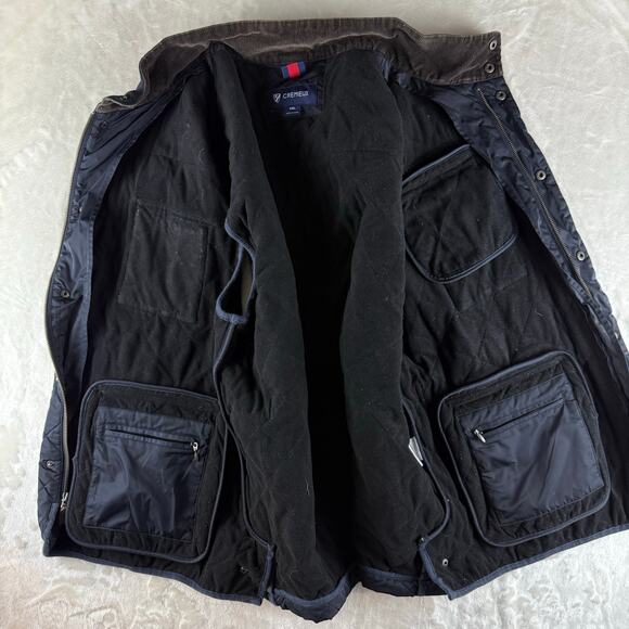 Daniel Cremieux Quilted Vest Men's XXL Gray Blue Casual Many Pockets Full Zip - Picture 5 of 8